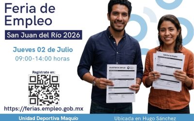 Invita Secretaría del Trabajo a Feria de Empleo en San Juan del Río
