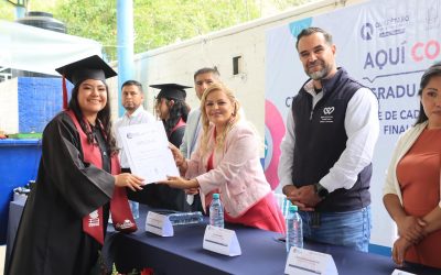 Acompaña Lupita Ramírez a graduados del EMSAD 13 de San Pedro Escanela.