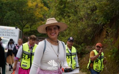 Yuni Benítez acompaña a las peregrinas y supervisa operativo de seguridad en Landa