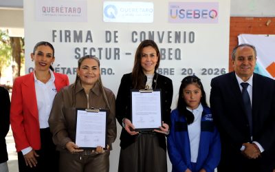 Fortalecen SECTUR y USEBEQ la cultura turística en escuelas de Querétaro