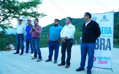 Entrega Rubén Hernández obra de pavimentación en El Zapote con inversión superior a 976 mil pesos