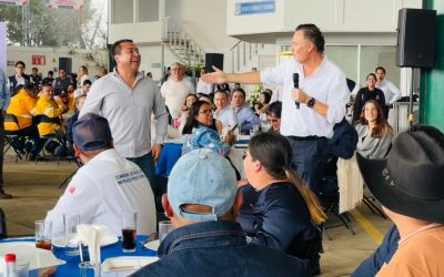 Rubén Hernández acompaña al gobernador Mauricio Kuri en la celebración del Día del Caminero 2026